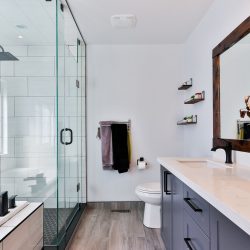 bright clean bathroom